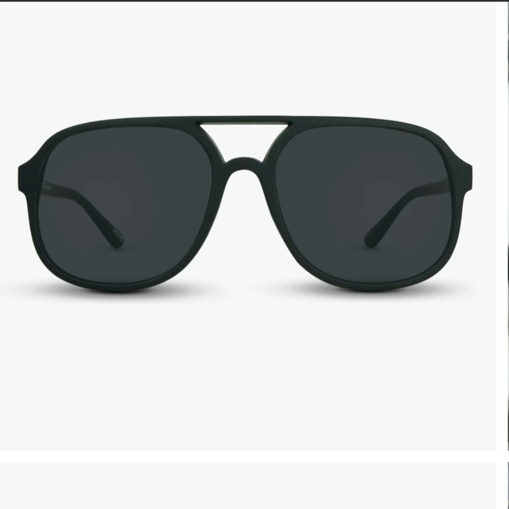 Nectar - Woodstock Polarized Sunglasses - Soft Touch Black Frame/Black Lens